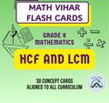 Grade 8 - HCF and LCM  - Flash Cards