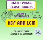 Grade 8 - HCF and LCM  - Flash Cards