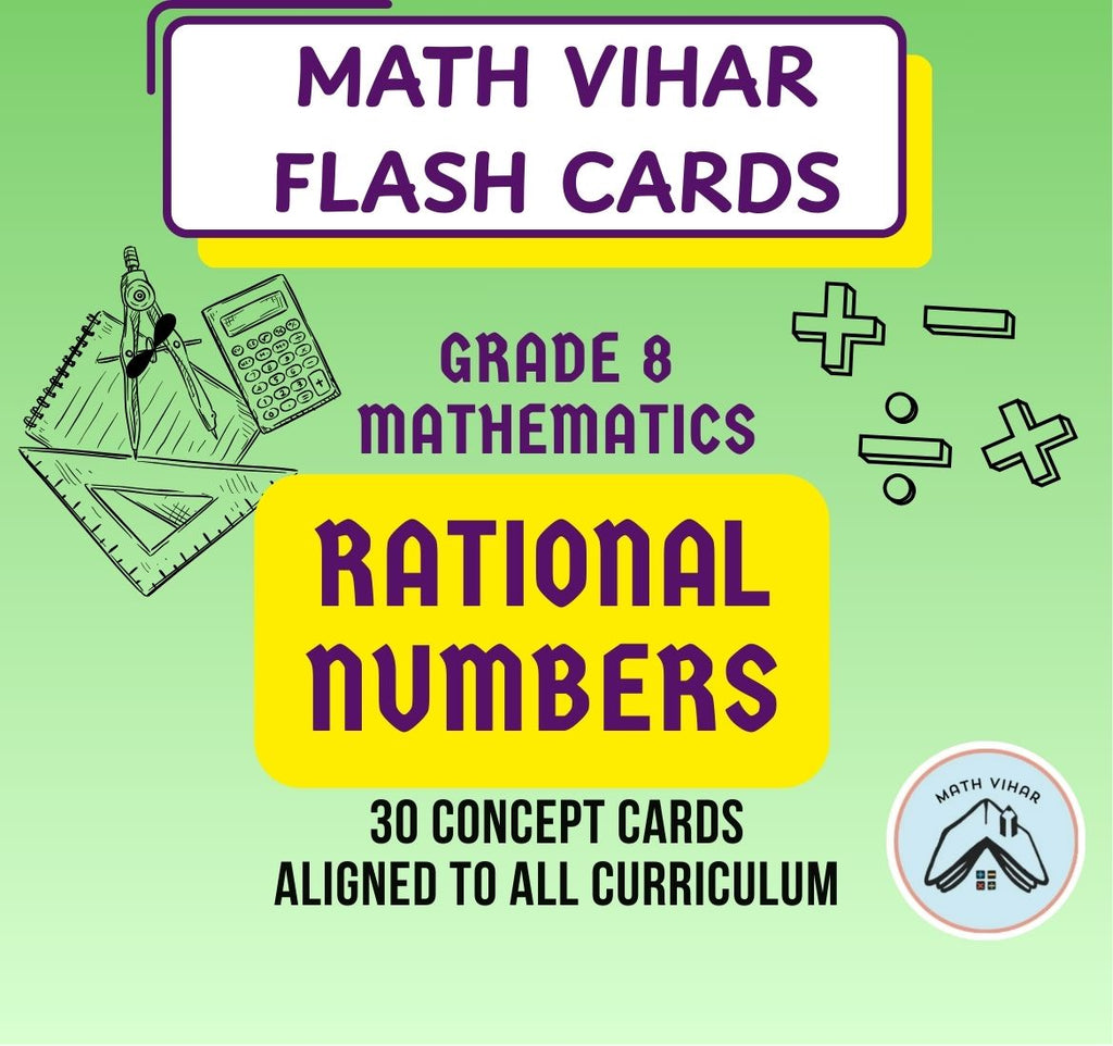 Grade 8 - Rational Numbers - Flash Cards