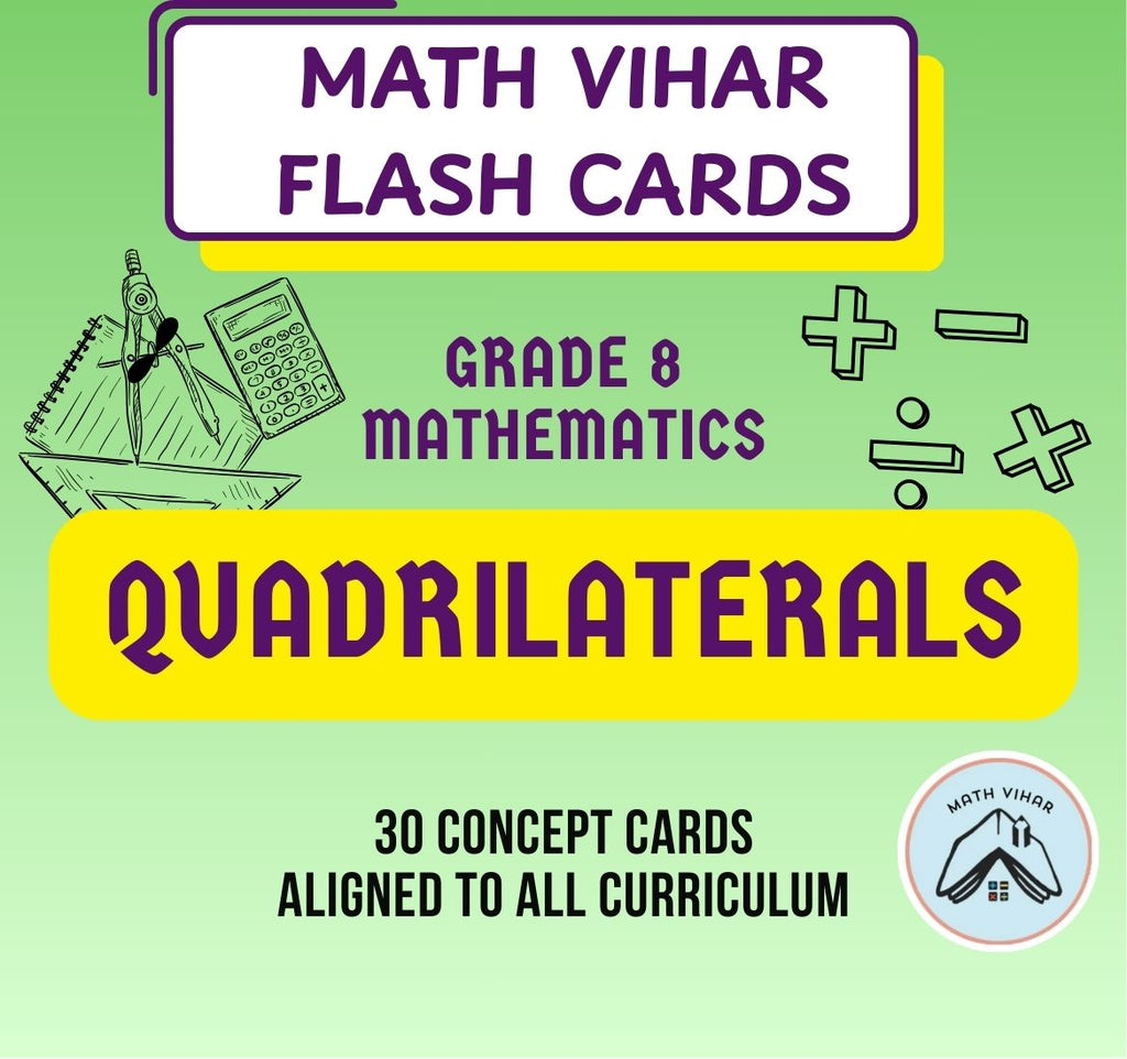 Grade 8 - Quadrilaterals - Flash Cards