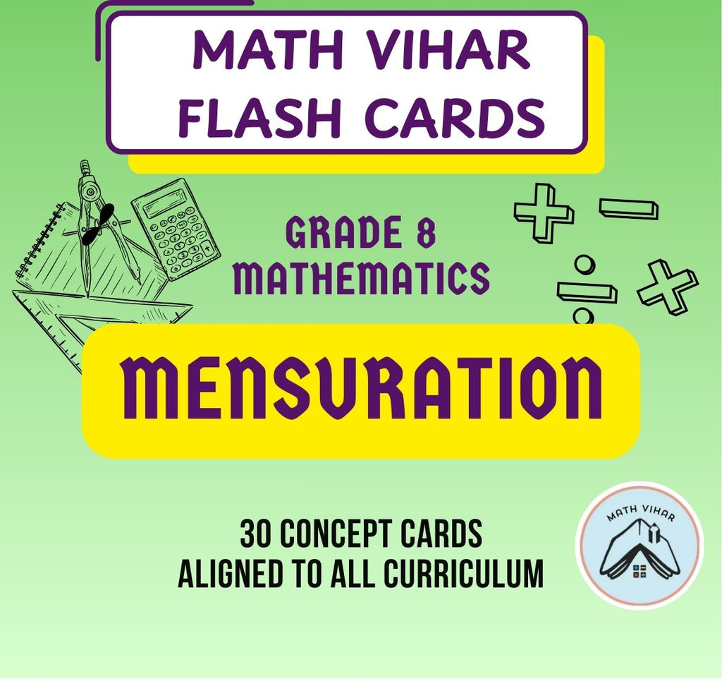 Grade 8 - Mensuration - Flash Cards