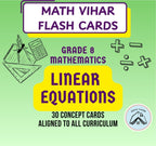Grade 8 - Linear Equations - Flash Cards