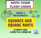 Grade 8 - Squares and Square Roots - Flash Cards