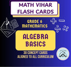 Grade 6 - Algebra Basics  - Flash Cards