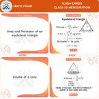 Grade 10 - MENSURATION - Flash Cards