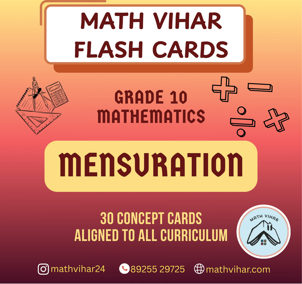 Grade 10 - MENSURATION - Flash Cards