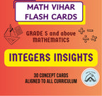 Grade 5 and above - Integers Insights - Flash Cards