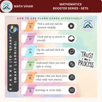 Sets Flash Cards for Class 7 and Above | 30 Score Booster Cards | All Curriculum CBSE, ICSE, IGCSE | Sets Learning Cards for Exam Prep