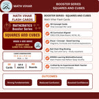 Squares and Cubes Flash Cards for Class 8 and Above | 30 Score Booster Cards | CBSE, ICSE & IGCSE All Curriculum | Learning Cards for Exam Prep
