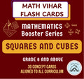 Squares and Cubes Flash Cards for Class 8 and Above | 30 Score Booster Cards | CBSE, ICSE & IGCSE All Curriculum | Learning Cards for Exam Prep