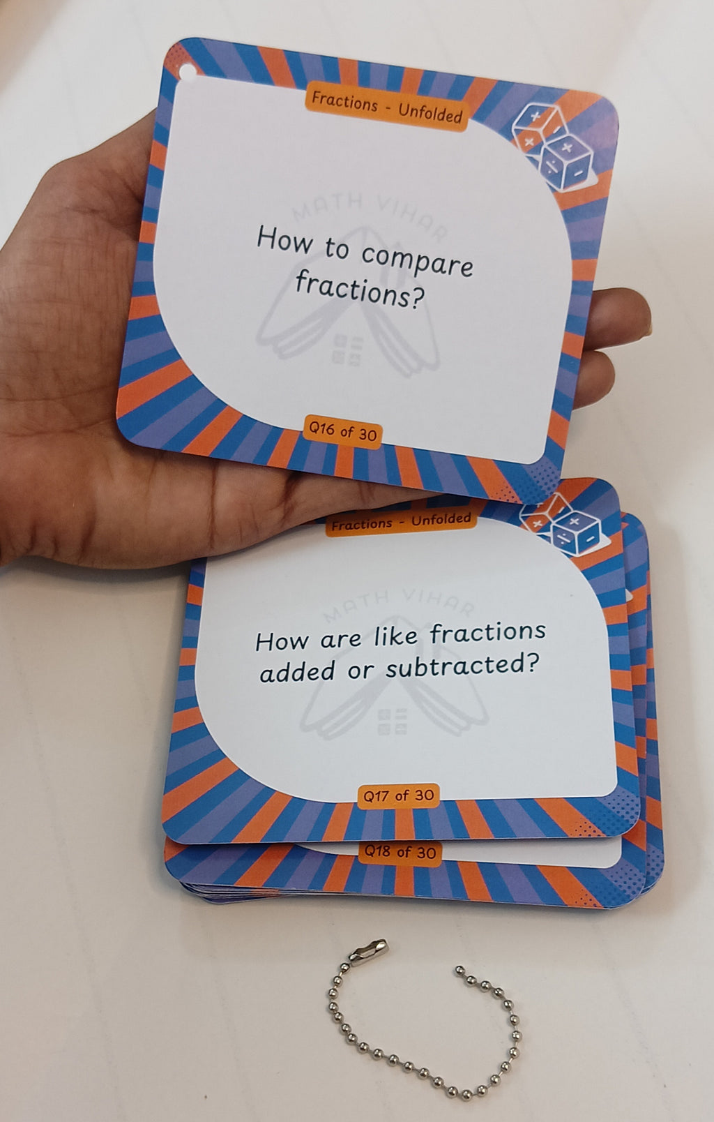 Grade 3 and above - Fractions - Flash Cards