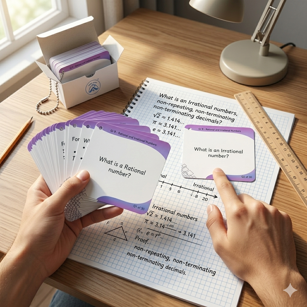 Grade 9 - Rational and Irrational Numbers - Flash Cards