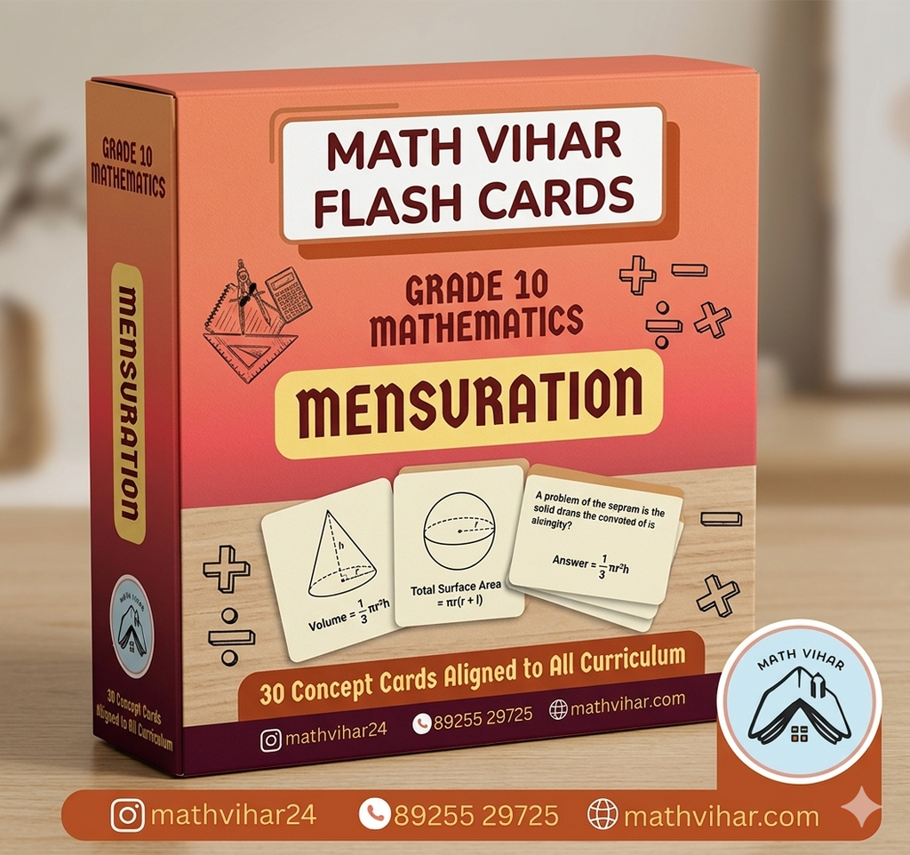 Grade 10 - MENSURATION - Flash Cards