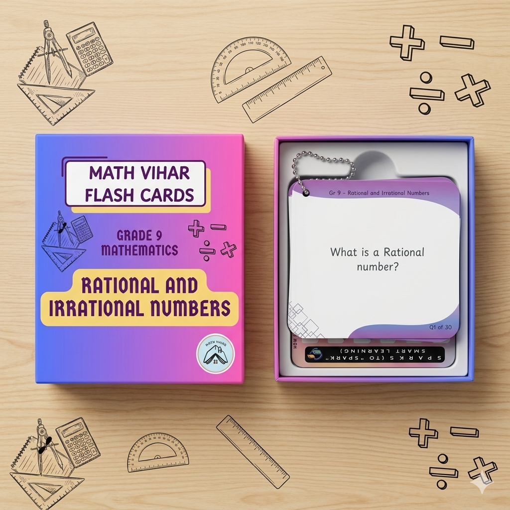 Grade 9 - Rational and Irrational Numbers - Flash Cards