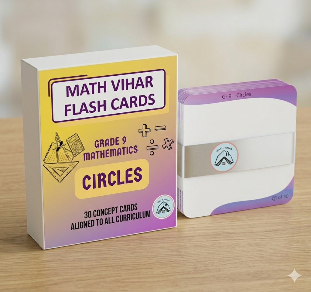 Grade 9 - Circles - Flash Cards