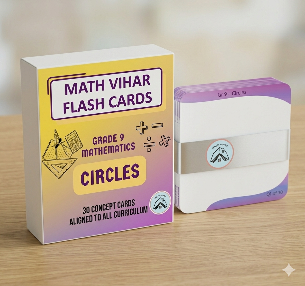 Grade 9 - Circles - Flash Cards