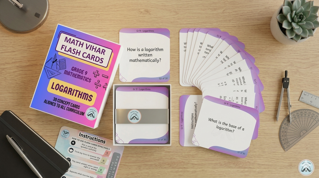 Grade 9 - Logarithms - Flash Cards