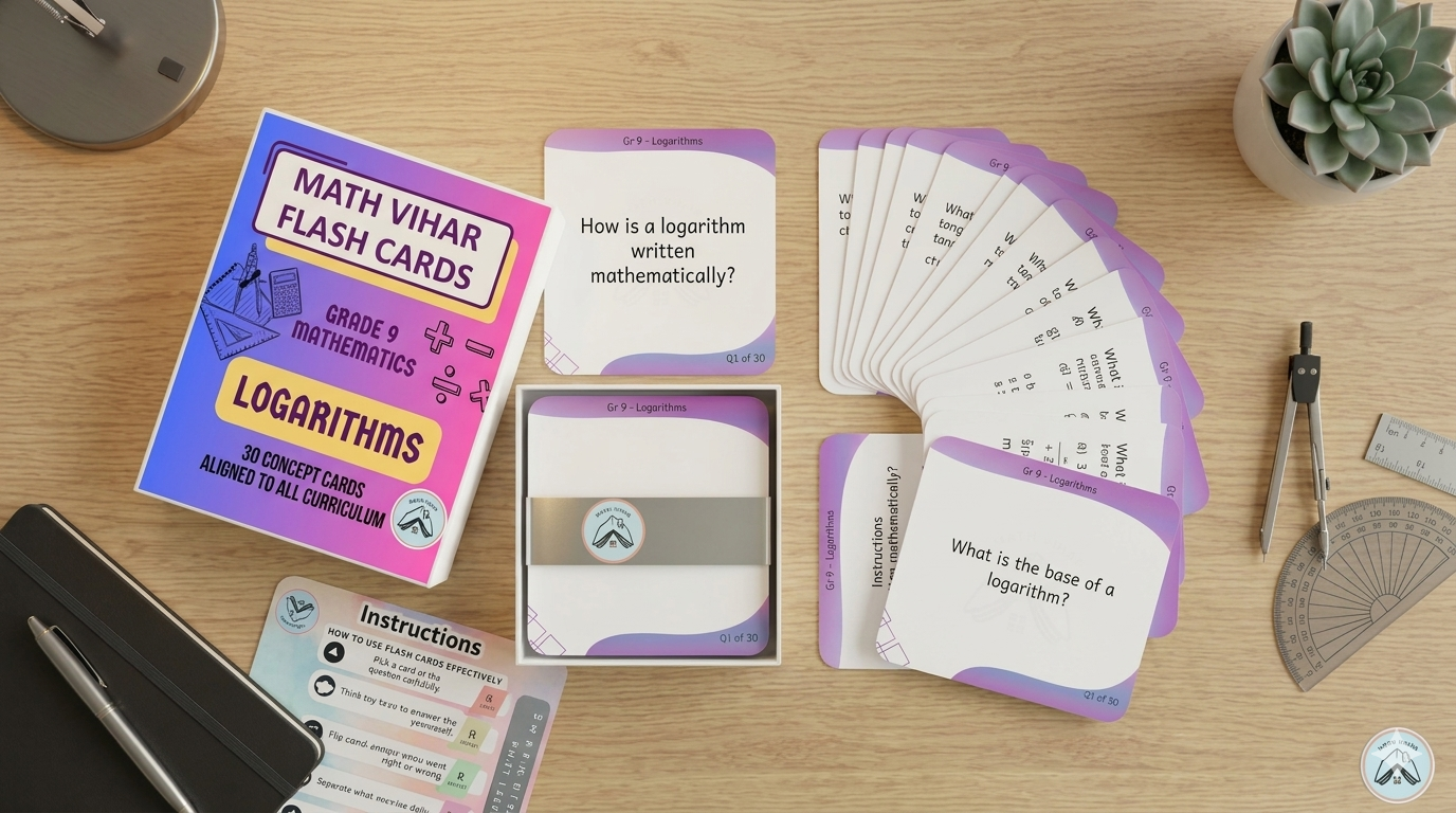 Grade 9 - Logarithms - Flash Cards
