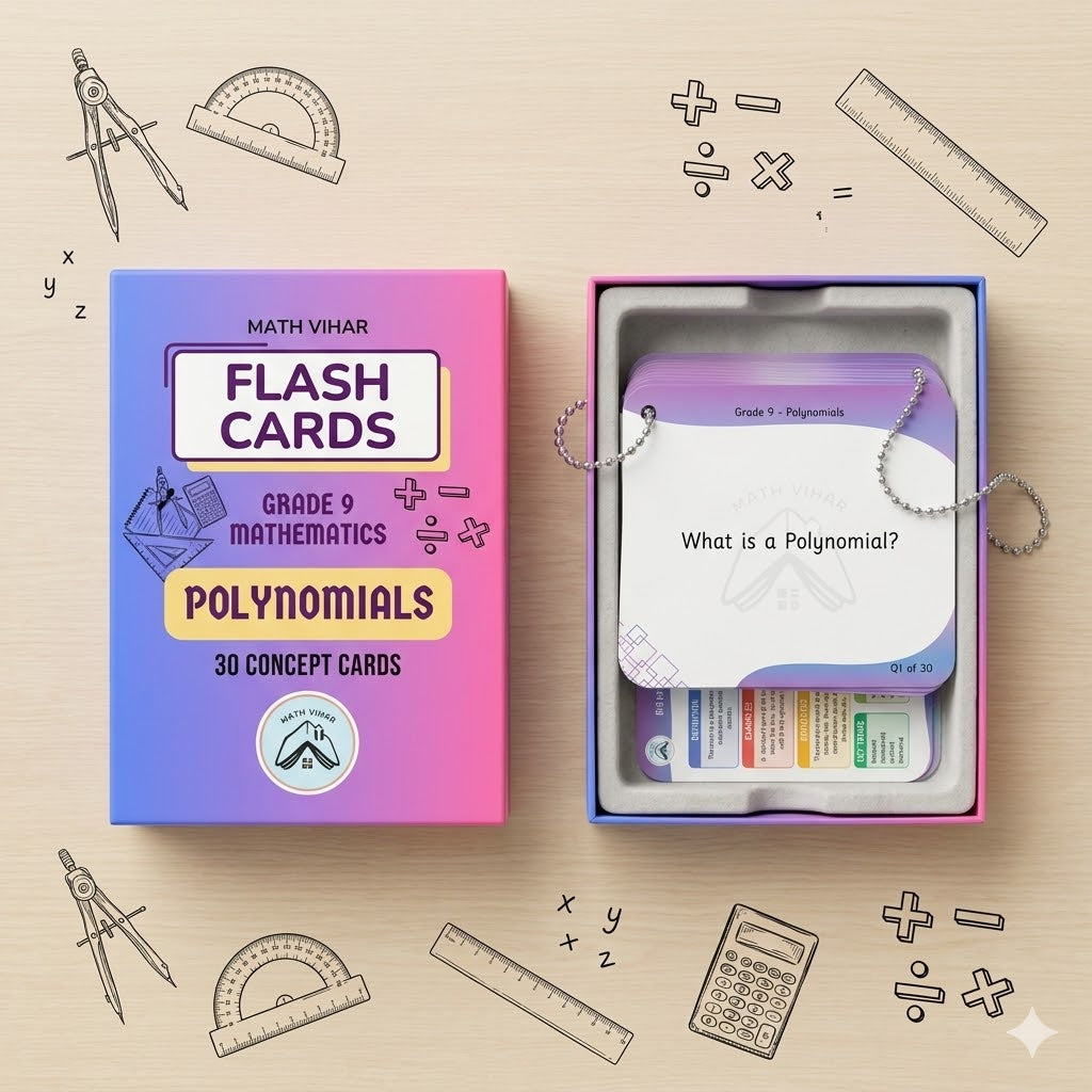 Grade 9 - Polynomials - Flash Cards