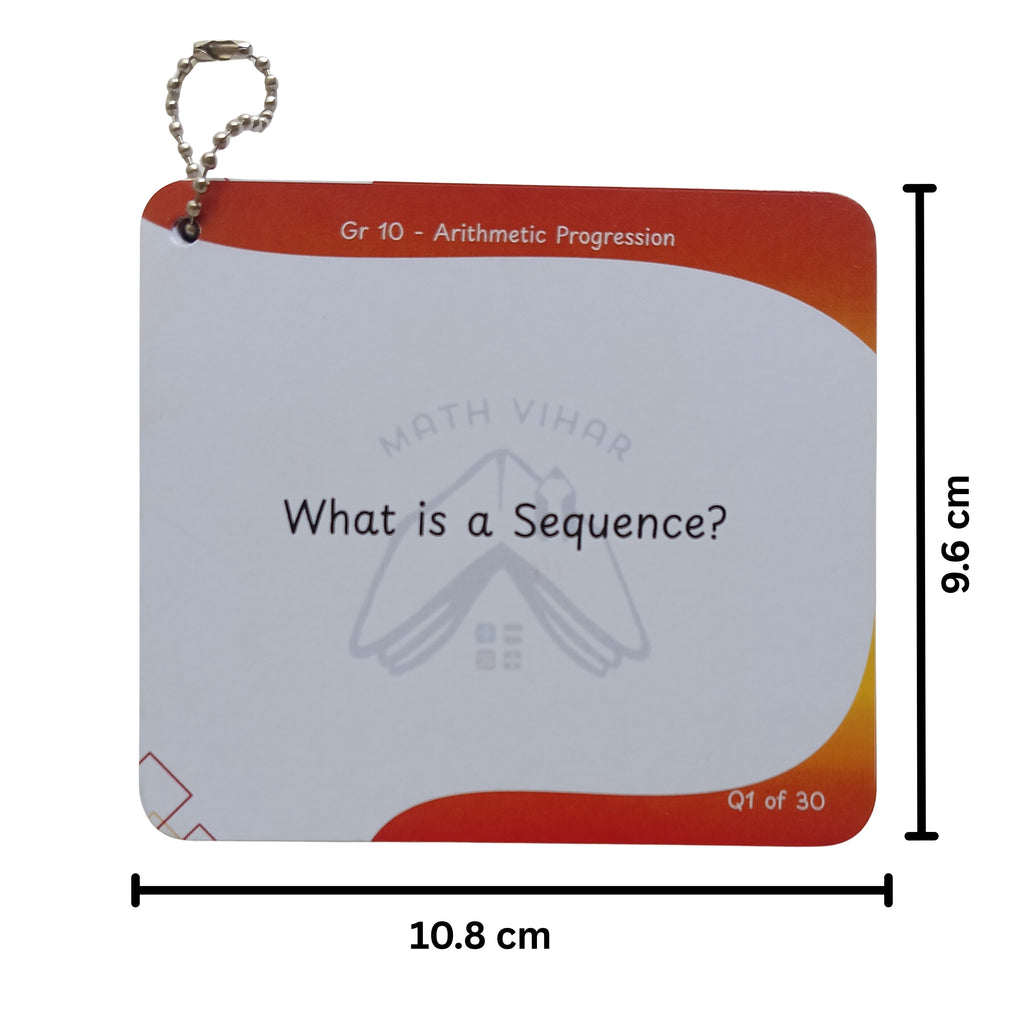 Grade 10 - ARITHMETIC PROGRESSION - Flash Cards