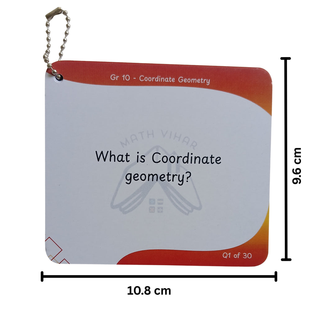 Grade 10 - COORDINATE GEOMETRY - Flash Cards