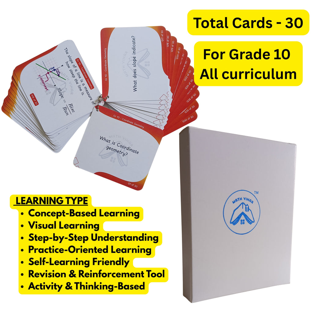 Grade 10 - COORDINATE GEOMETRY - Flash Cards