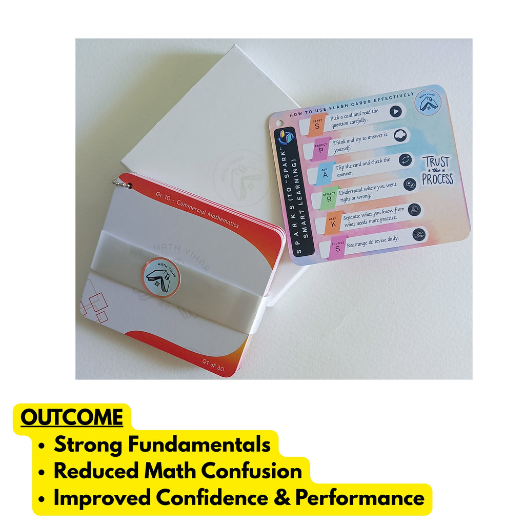 Grade 10 - COMMERCIAL MATHEMATICS - Flash Cards