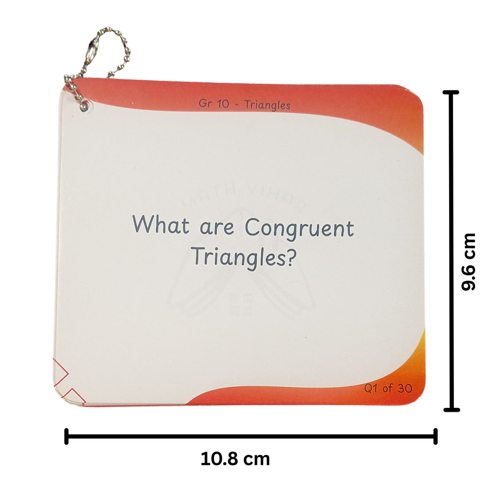 Grade 10 - TRIANGLES - Flash Cards