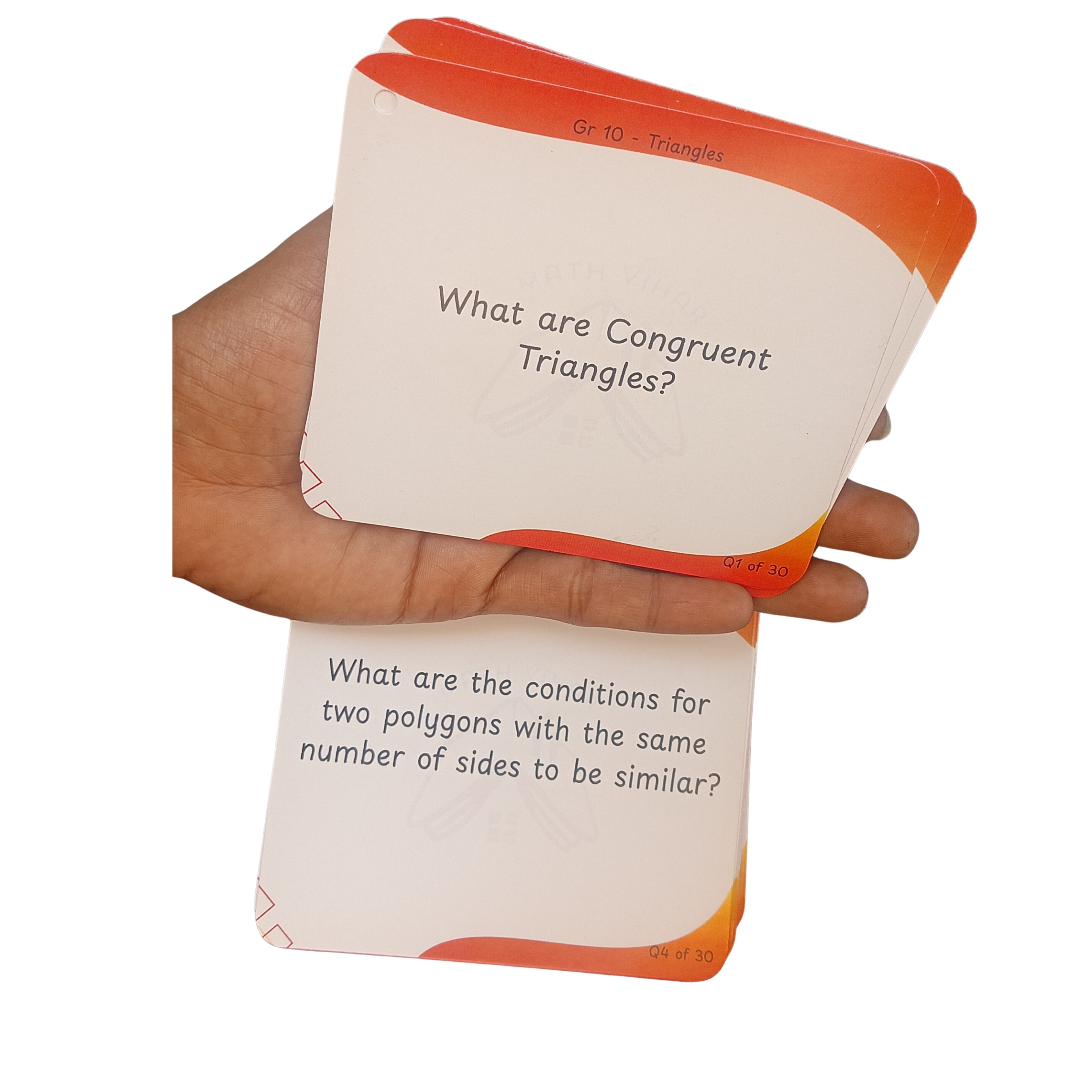 Grade 10 - TRIANGLES - Flash Cards