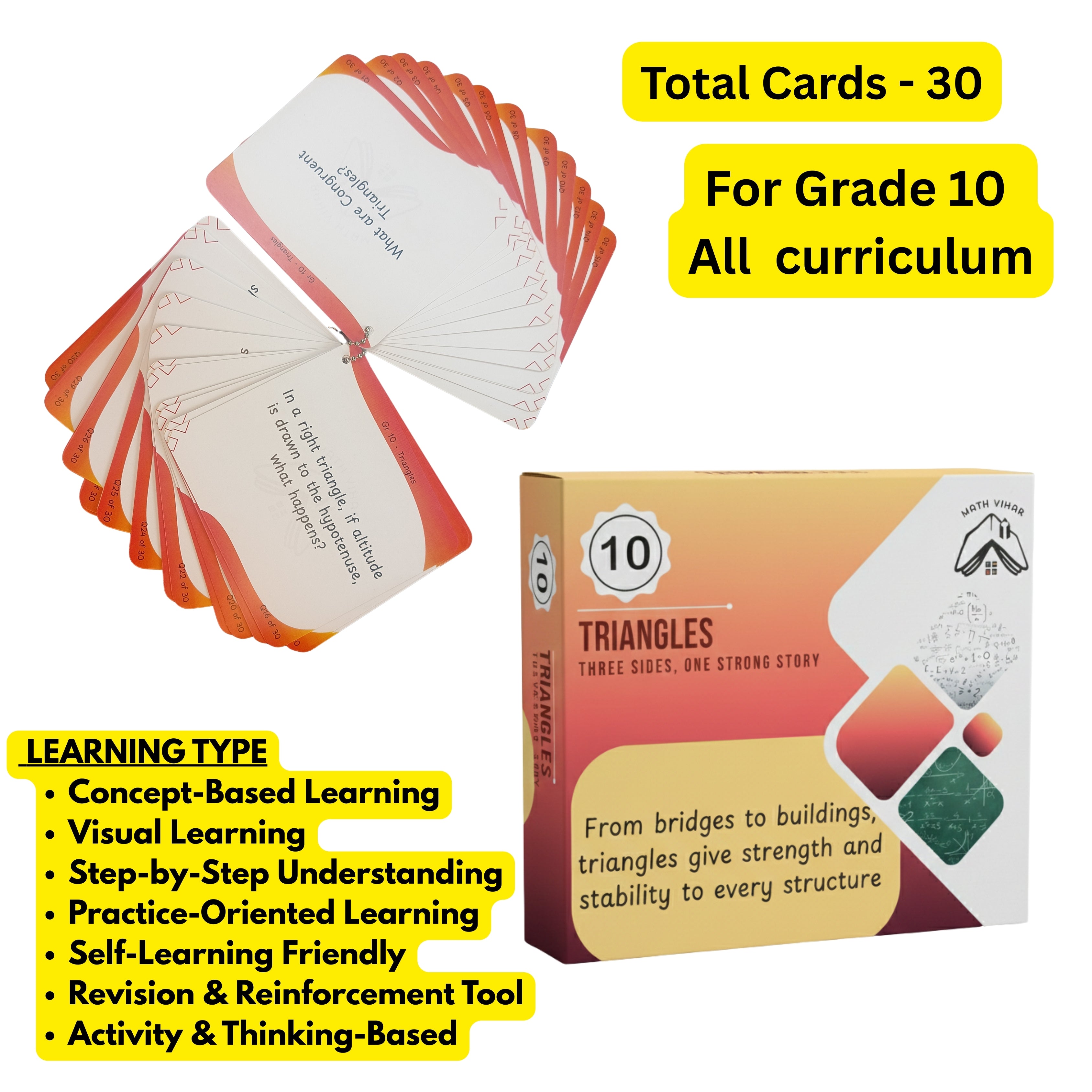Grade 10 - TRIANGLES - Flash Cards