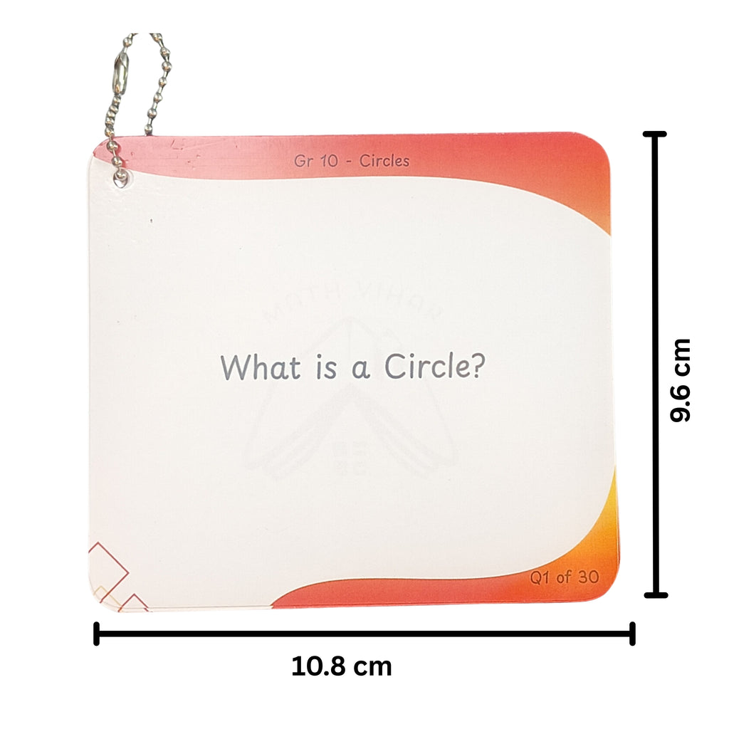Grade 10 - CIRCLES - Flash Cards