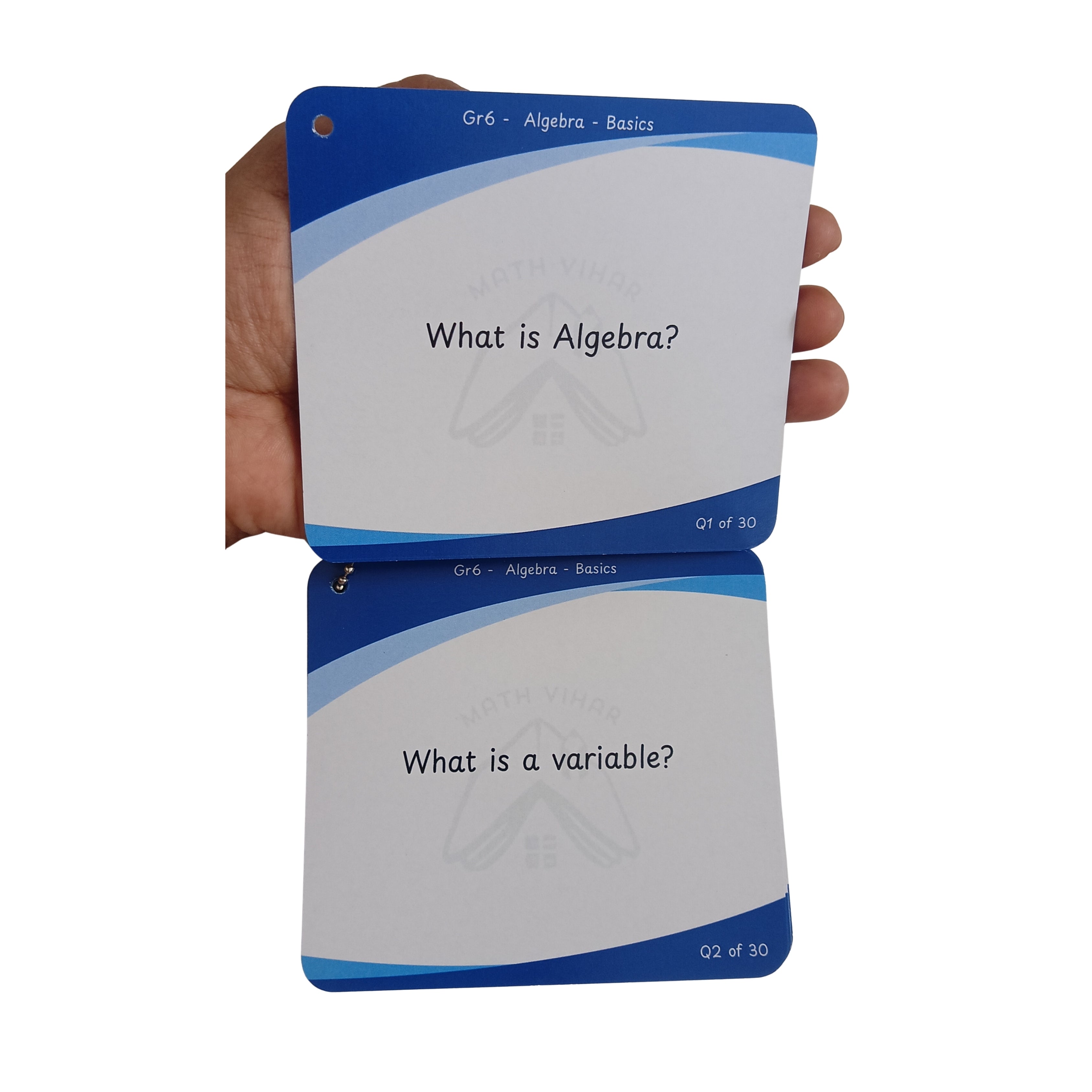 Grade 6 - Algebra Basics  - Flash Cards