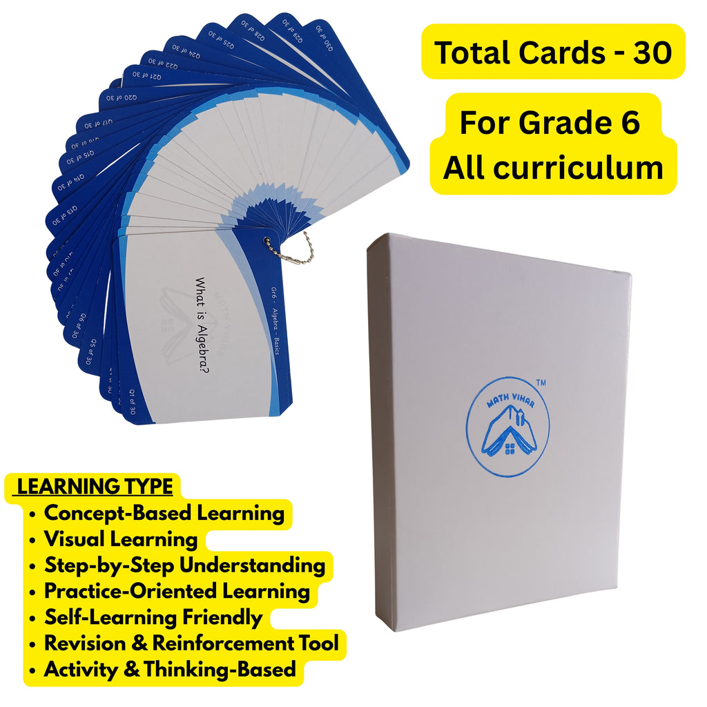 Grade 6 - Algebra Basics  - Flash Cards