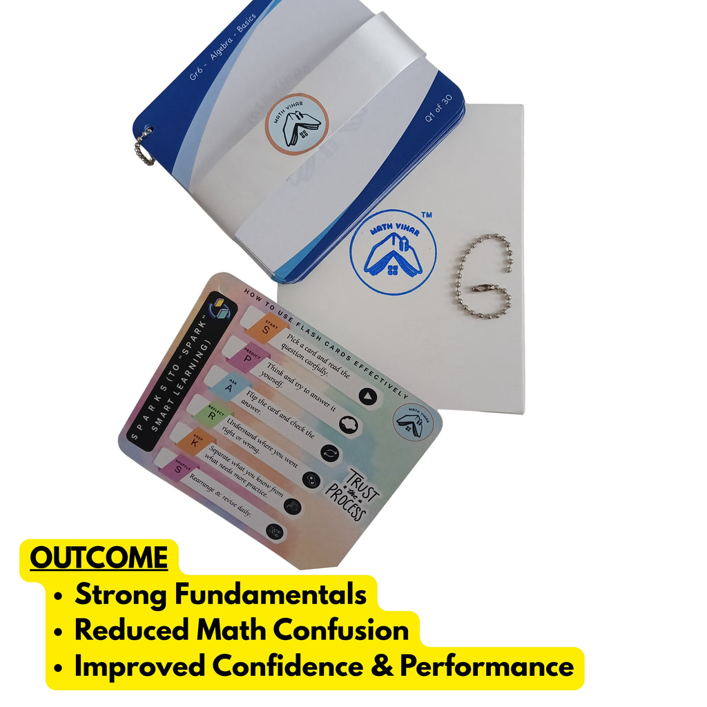 Grade 6 - Algebra Basics  - Flash Cards