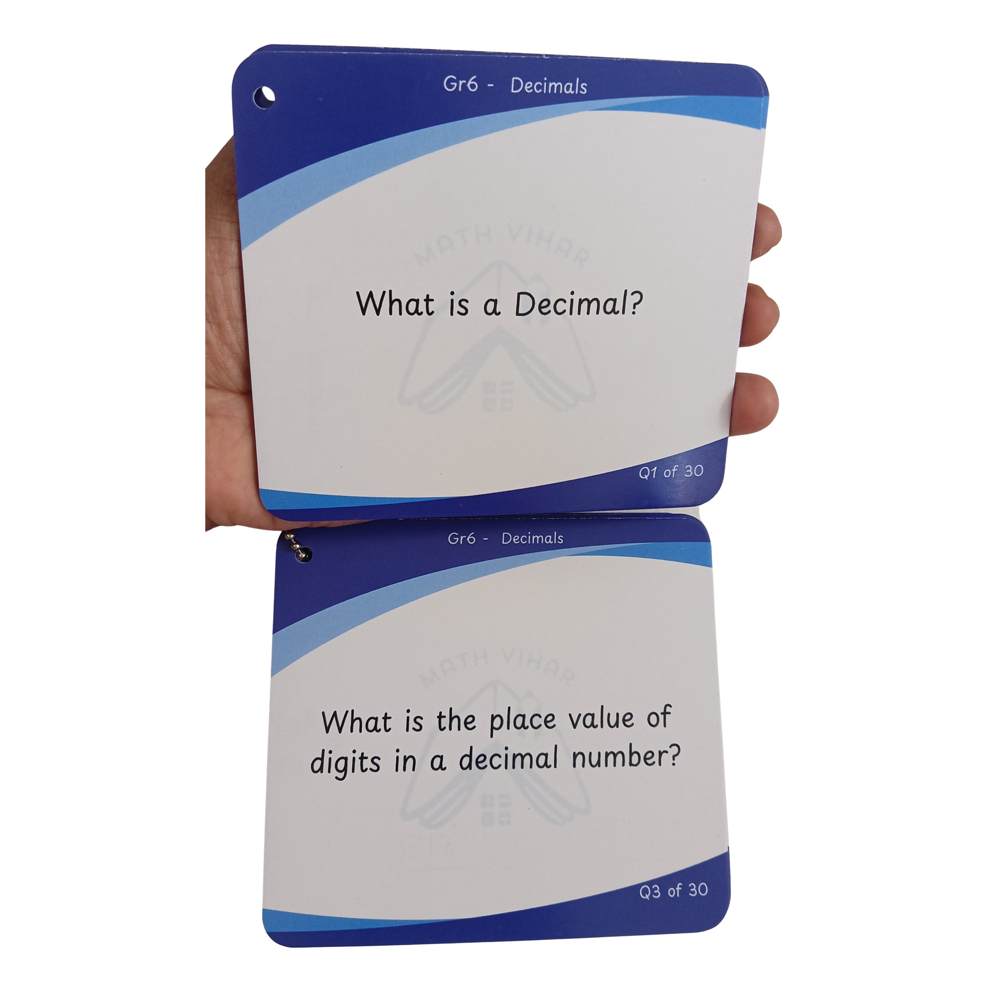 Grade 6 - Decimals  - Flash Cards