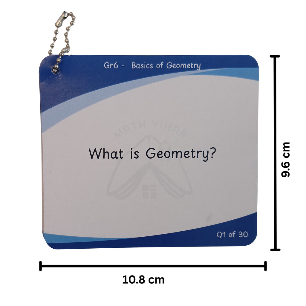 Grade 6 - Geometry Basics  - Flash Cards