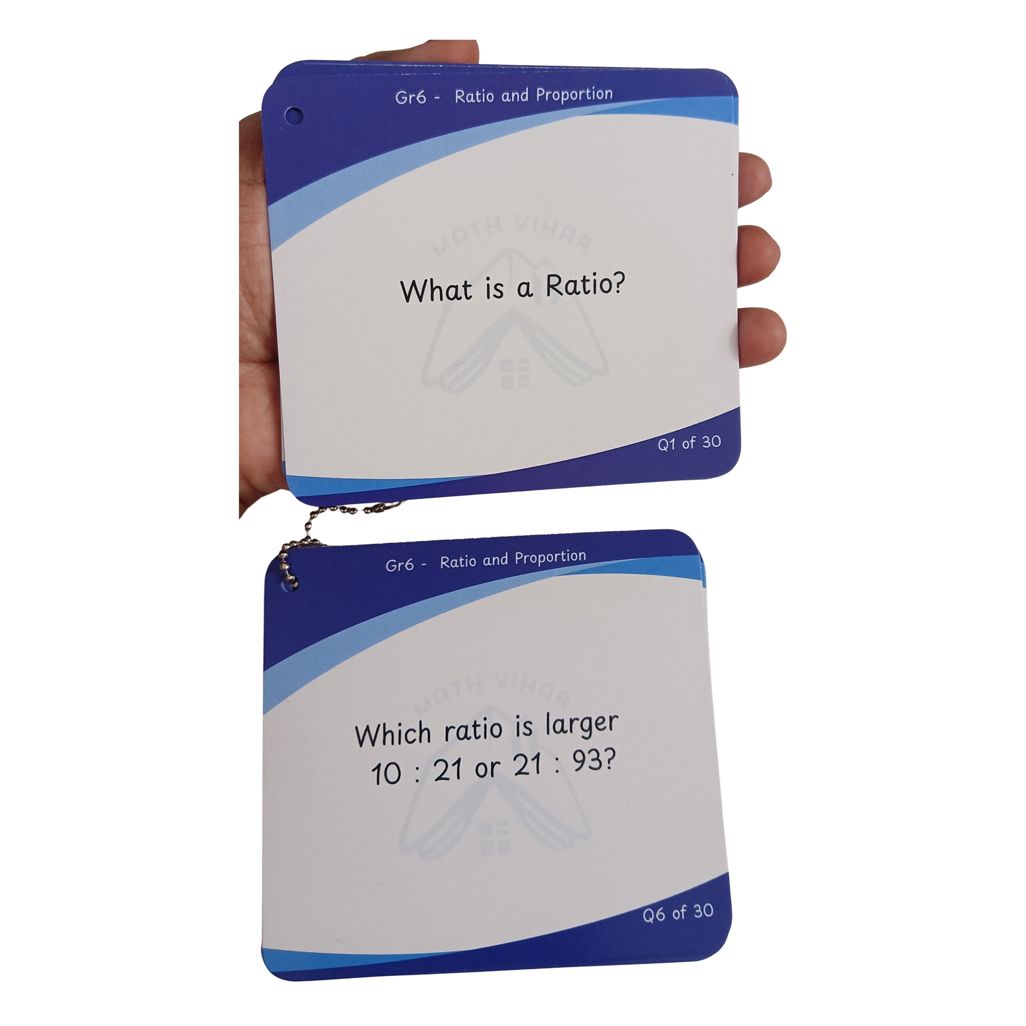 Grade 6 - Ratio and Proportion  - Flash Cards
