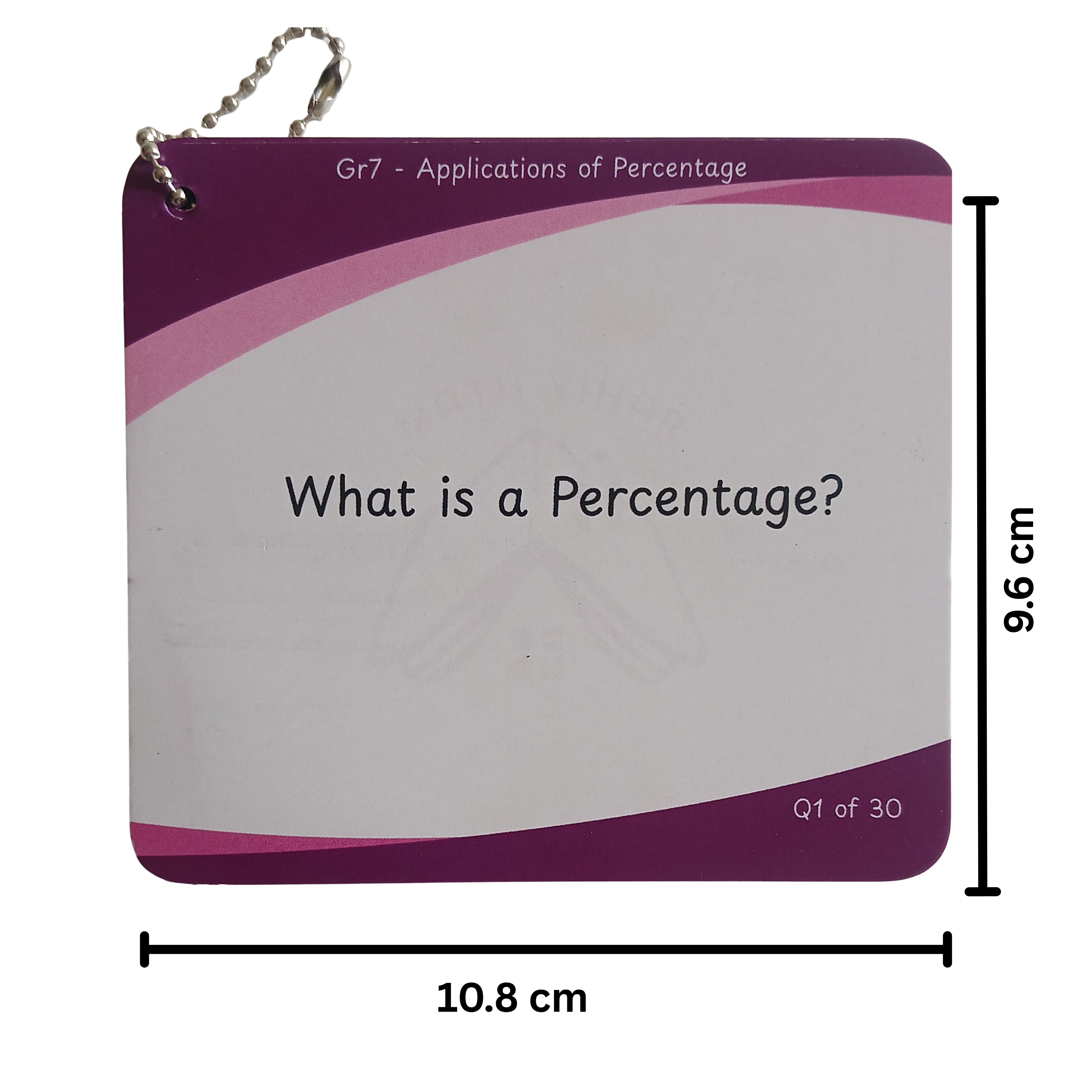 Grade 7 - Applications of Percentage - Flash Cards