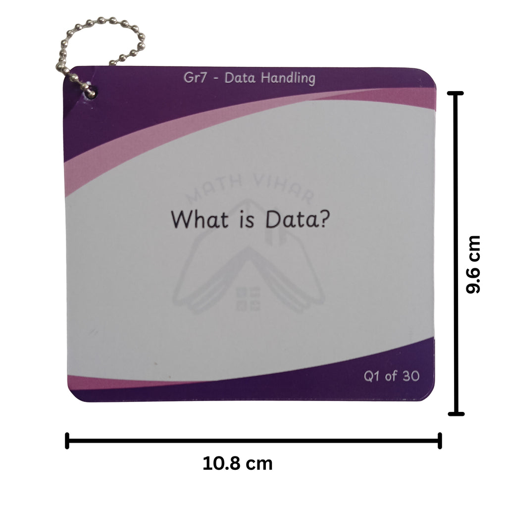 Grade 7 - Data Handling - Flash Cards