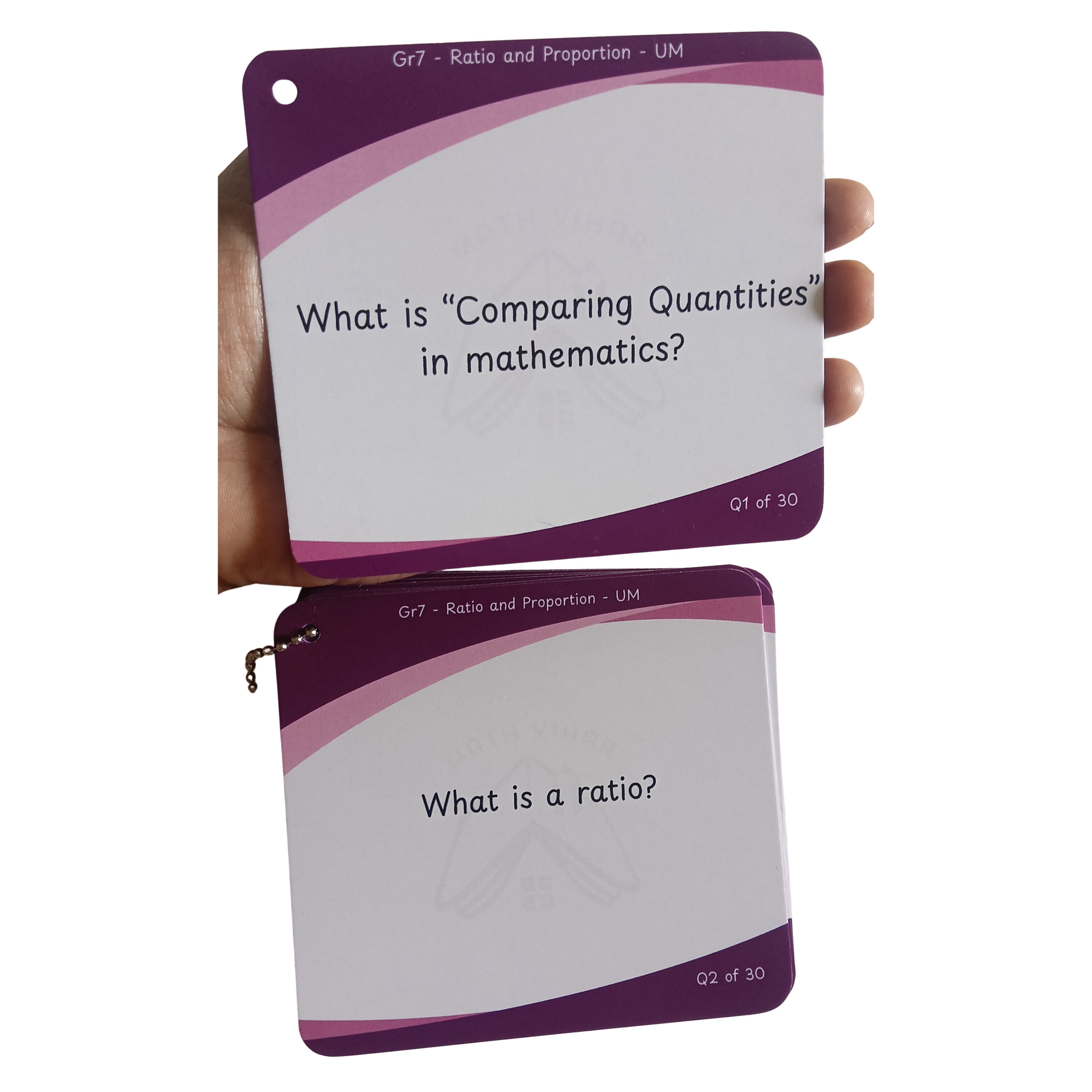 Grade 7 - Ratio and Proportion - Flash Cards