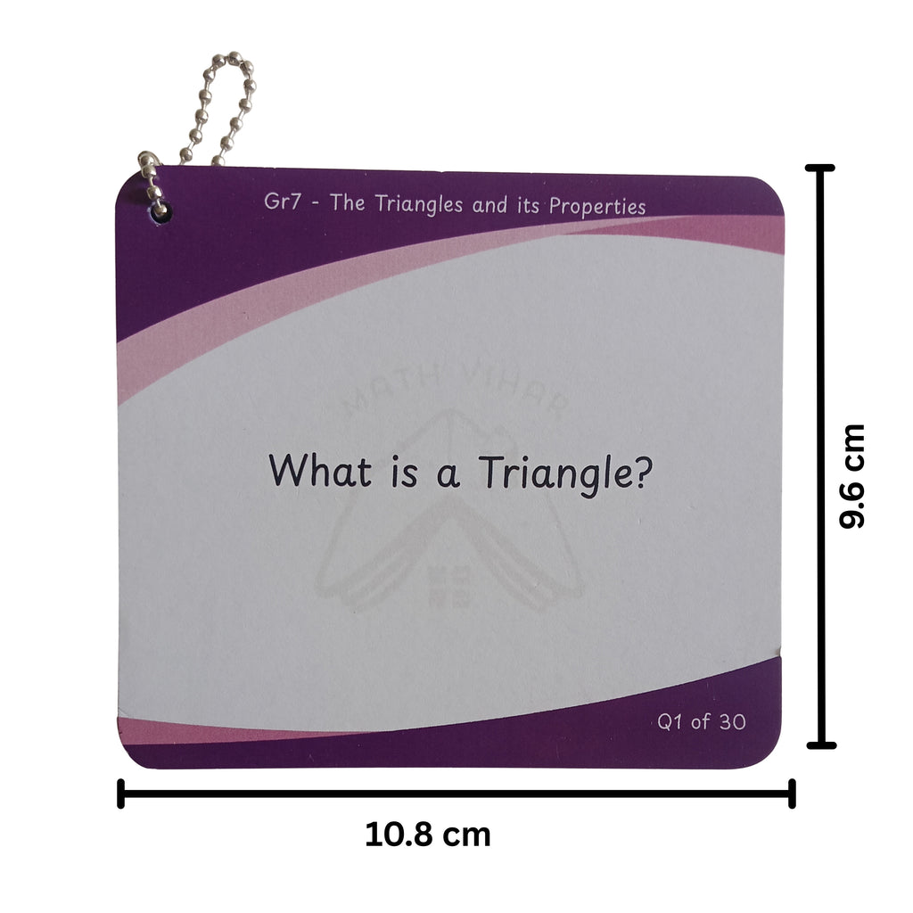 Grade 7 - Triangles  - Flash Cards
