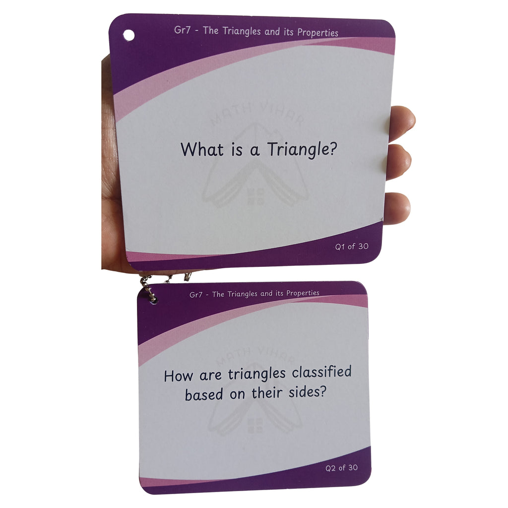 Grade 7 - Triangles  - Flash Cards