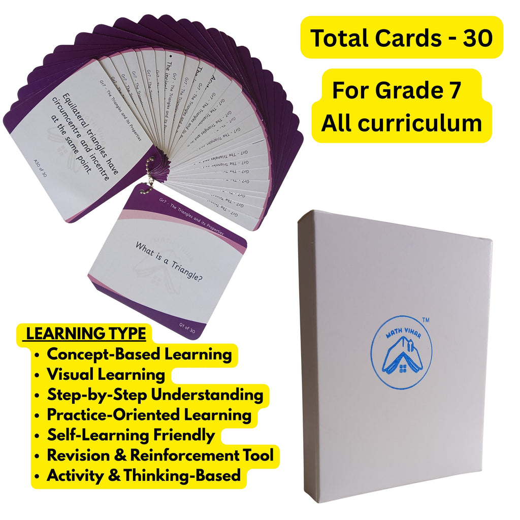 Grade 7 - Triangles  - Flash Cards