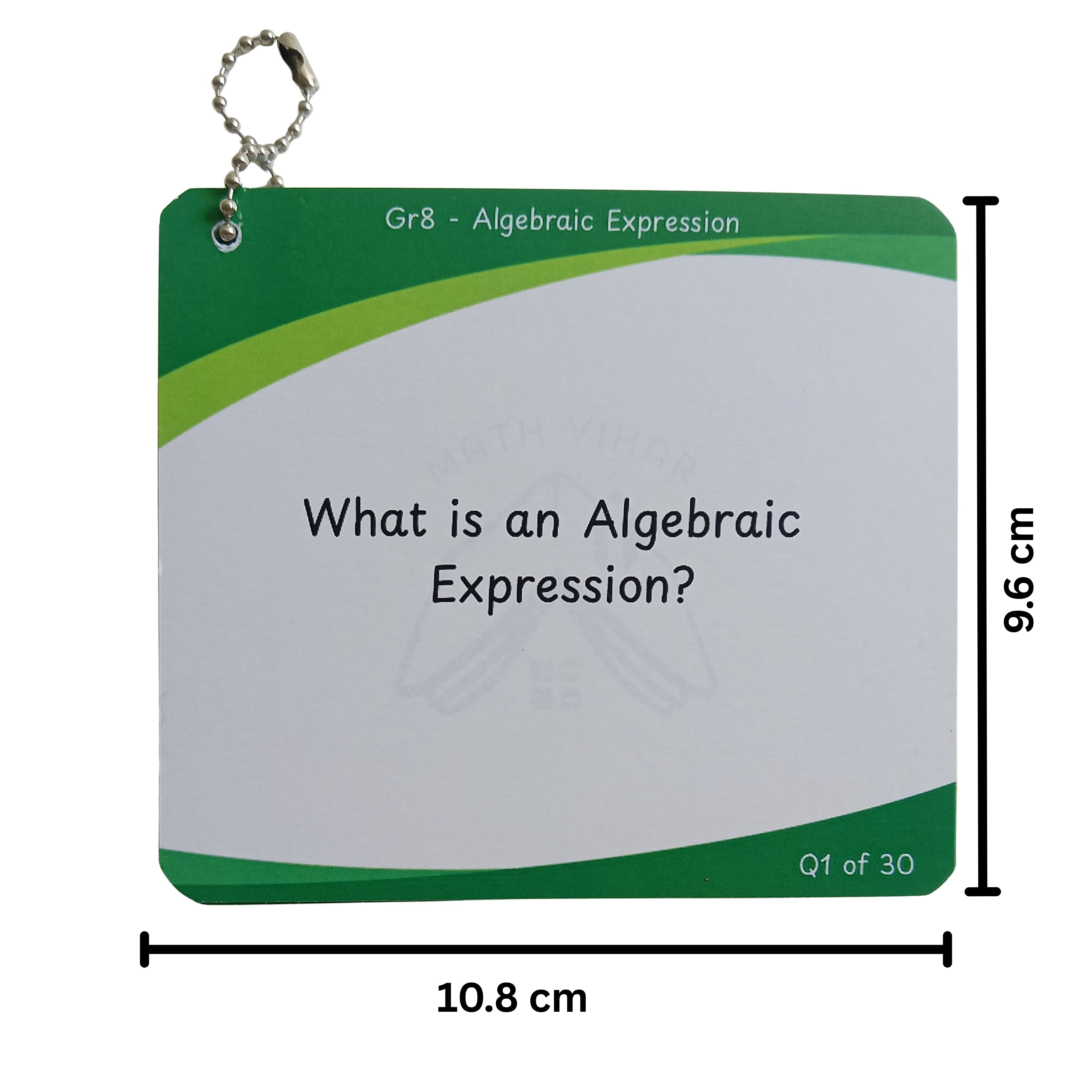 Grade 8 - Algebraic Expressions  - Flash Cards