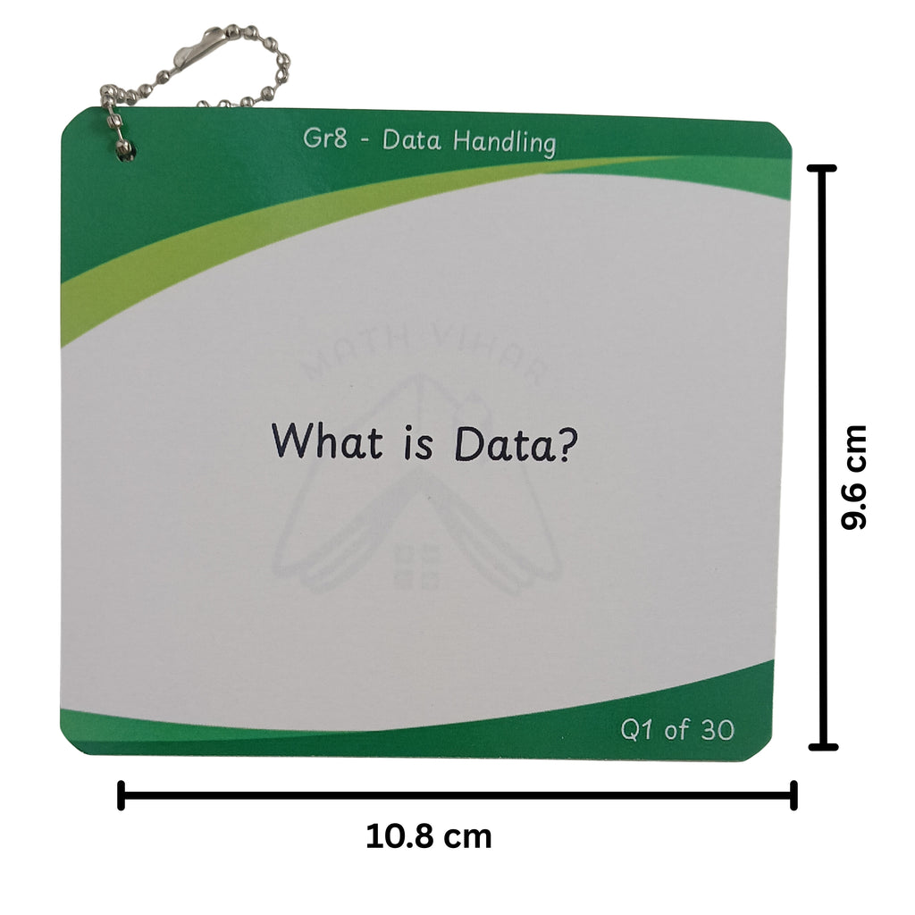 Grade 8 - Data Handling  - Flash Cards