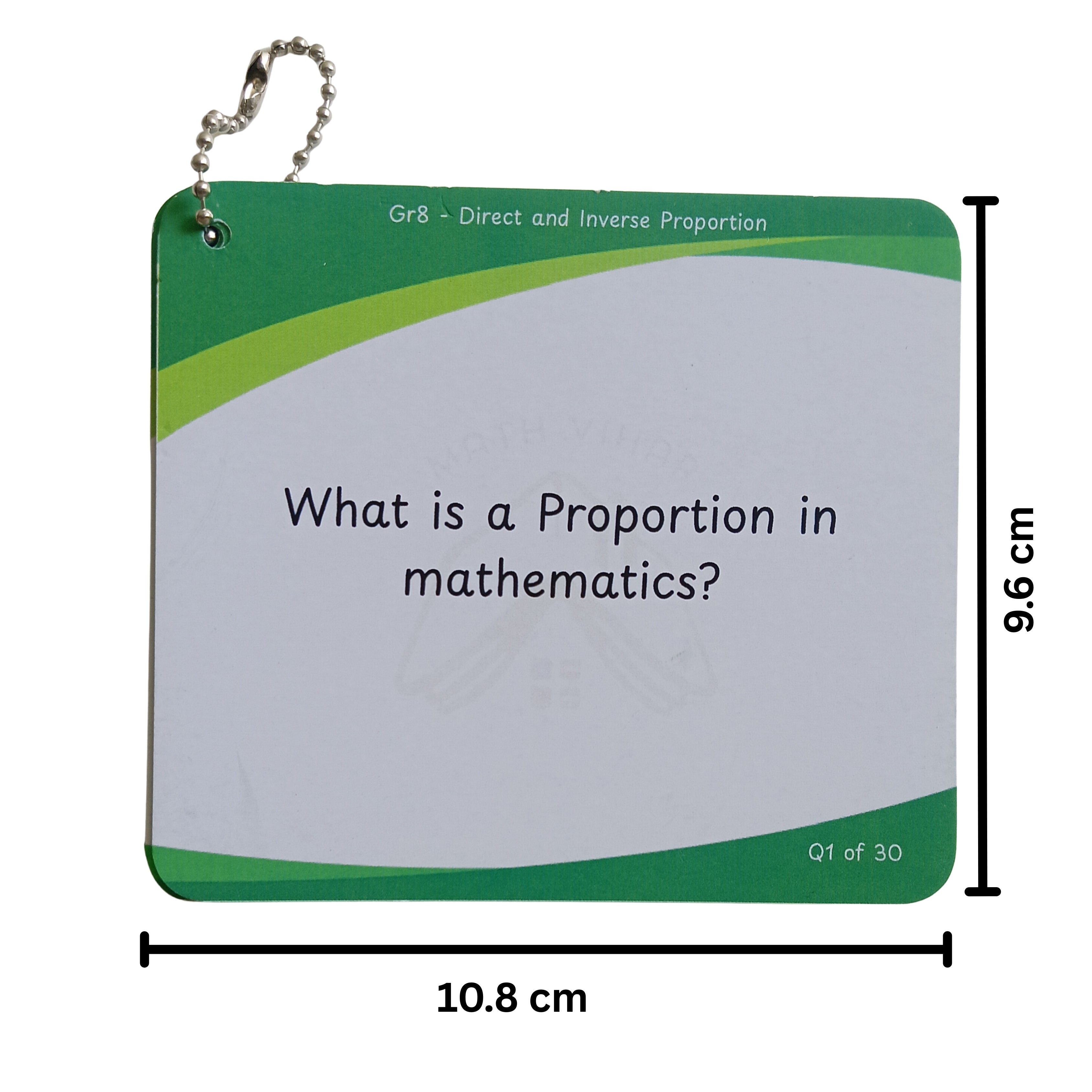 Grade 8 - Direct and Inverse Proportions  - Flash Cards