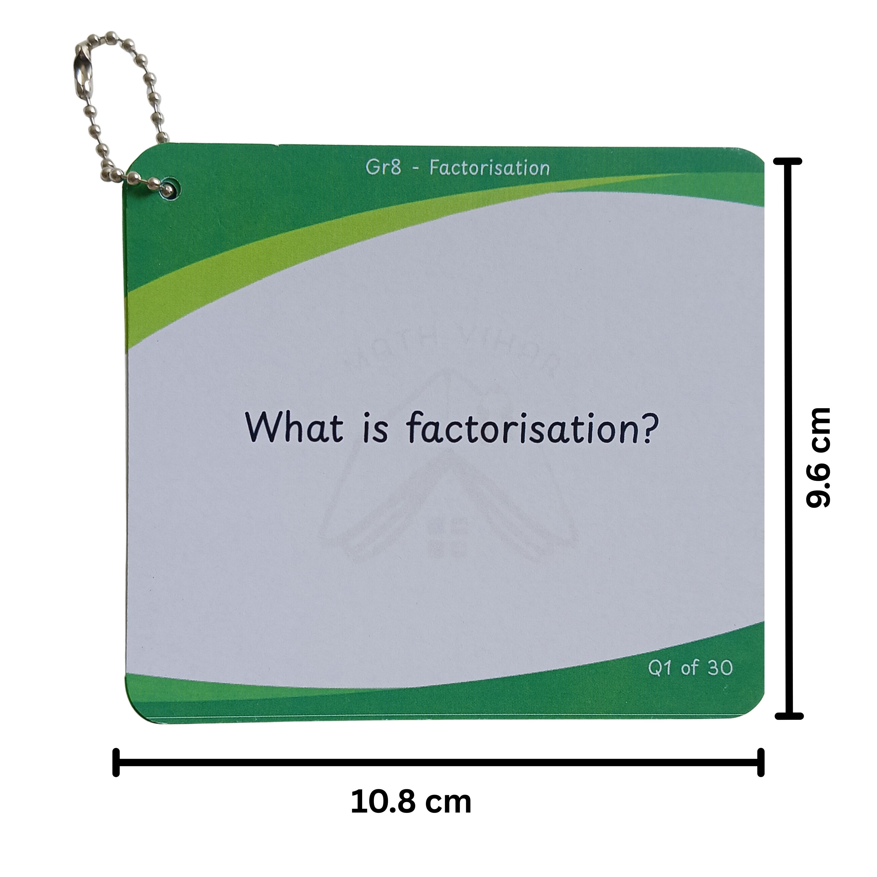 Grade 8 - Factorisation  - Flash Cards