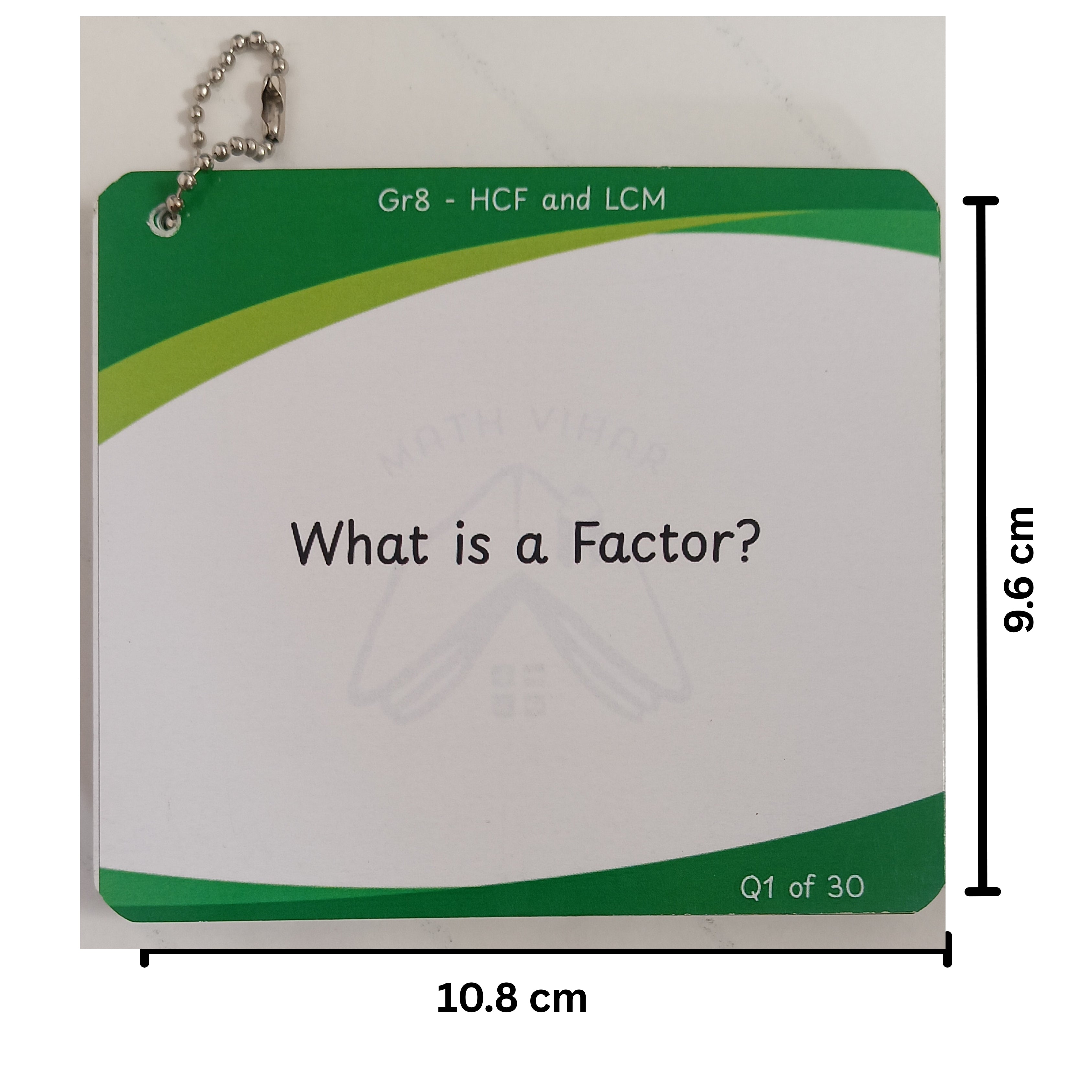Grade 8 - HCF and LCM  - Flash Cards