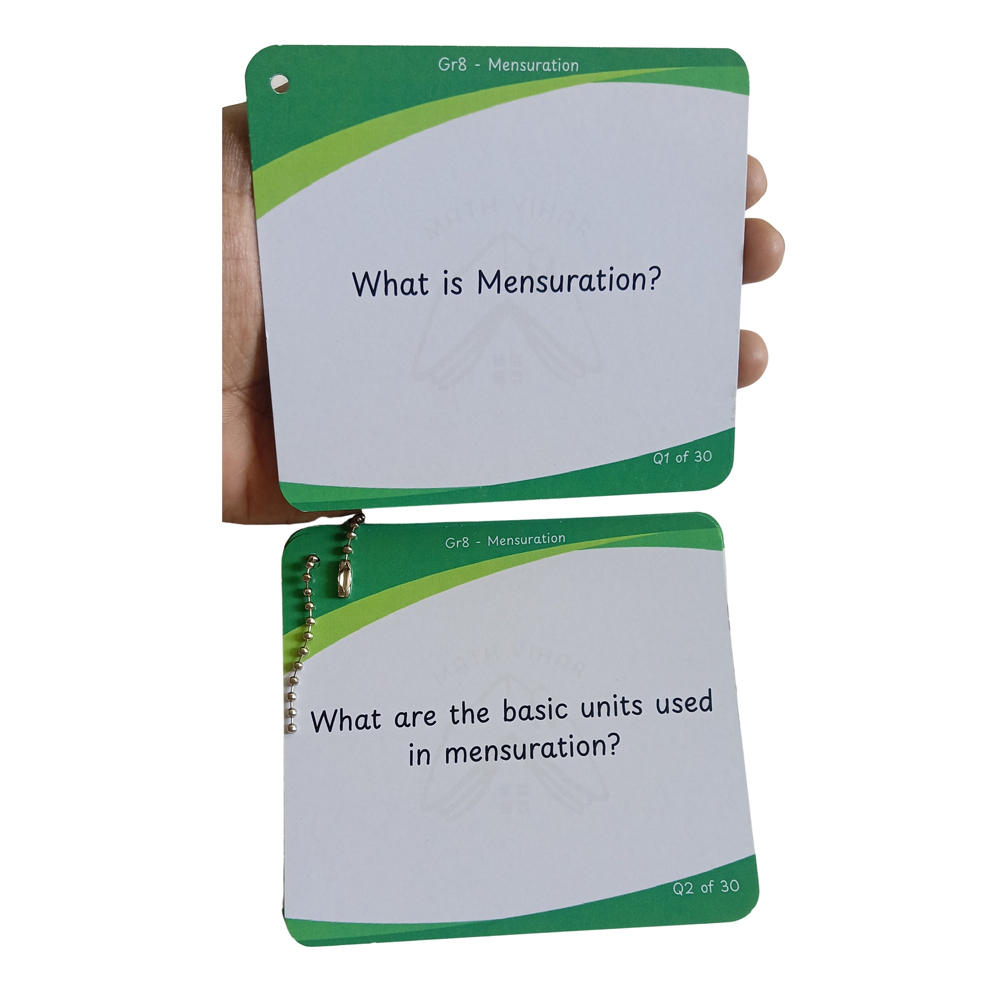 Grade 8 - Mensuration - Flash Cards
