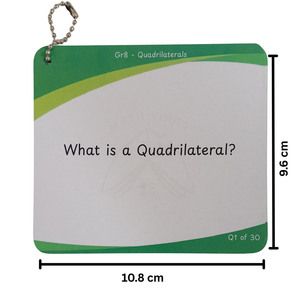 Grade 8 - Quadrilaterals - Flash Cards